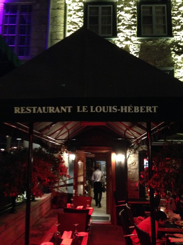 Louis Hebert Restaurant Quebec City 2015